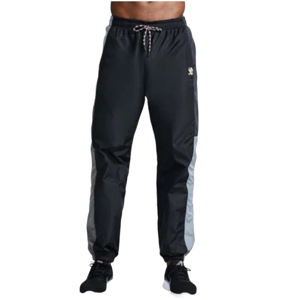 Peloton Track Pants Black‎ Grey Nylon Jogger Medium